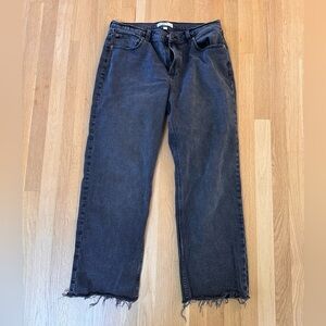 Abercrombie curvy “The baggy low rise” in black wash